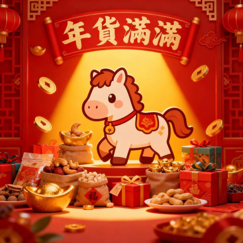 【馬年福箱】8包指定肉乾+1罐干貝醬+1盒腰果